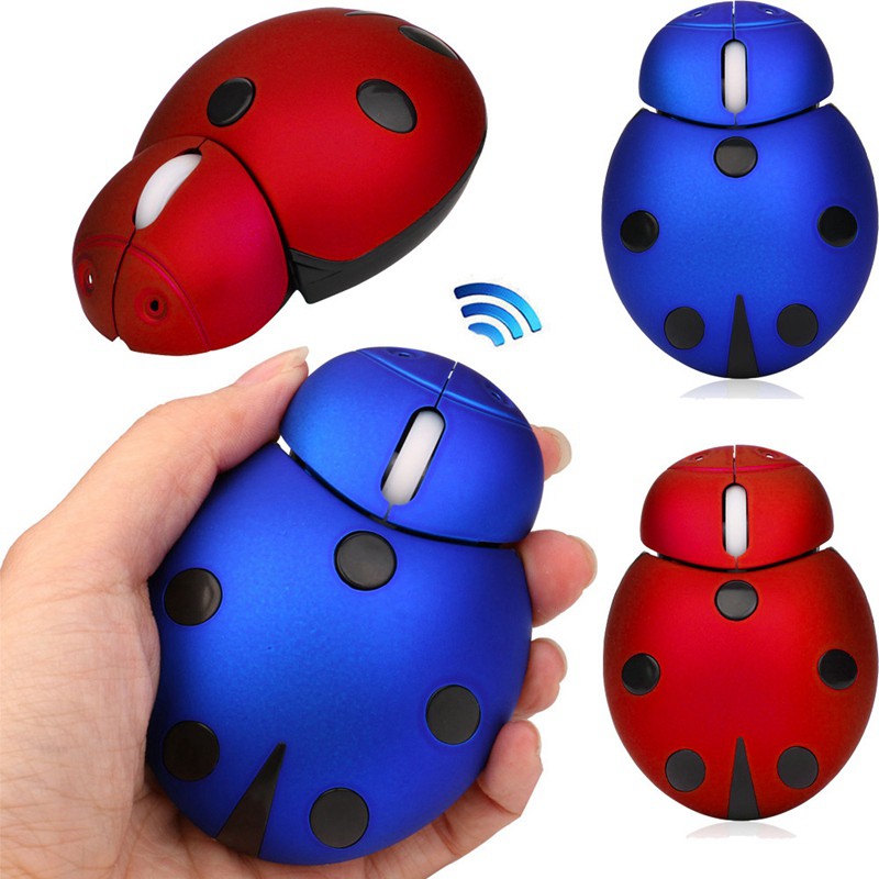 Bán 2.4Ghz Beetle Wireless Usb Gaming Mouse Cute Animal Computer Mouse