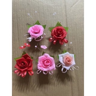 (Đặt 10 hoa) Bông, hoa cài áo đám cưới, hội nghị, lễ tết