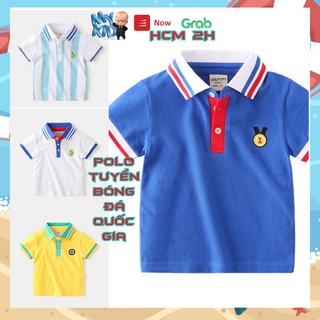 Áo POLO BALL có cổ chất thun cá sấu thời trang, mềm mịn và an toàn cho bé