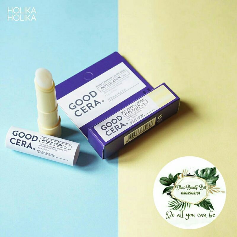 Son dưỡng môi Holika Holika Good Cera Super Ceramide Lip Oil Stick 3,3g nhập khẩu Hàn Quốc