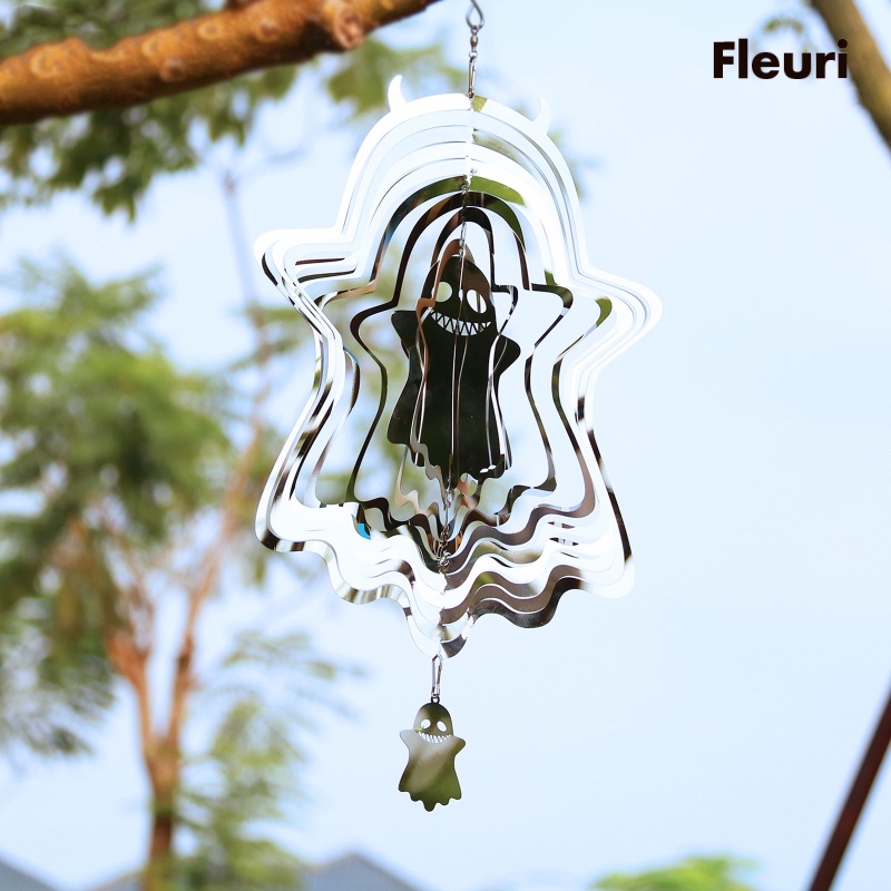 Ghost Wind Spinner Hanging Decoration Home Indoor Yard Living Room Ornament