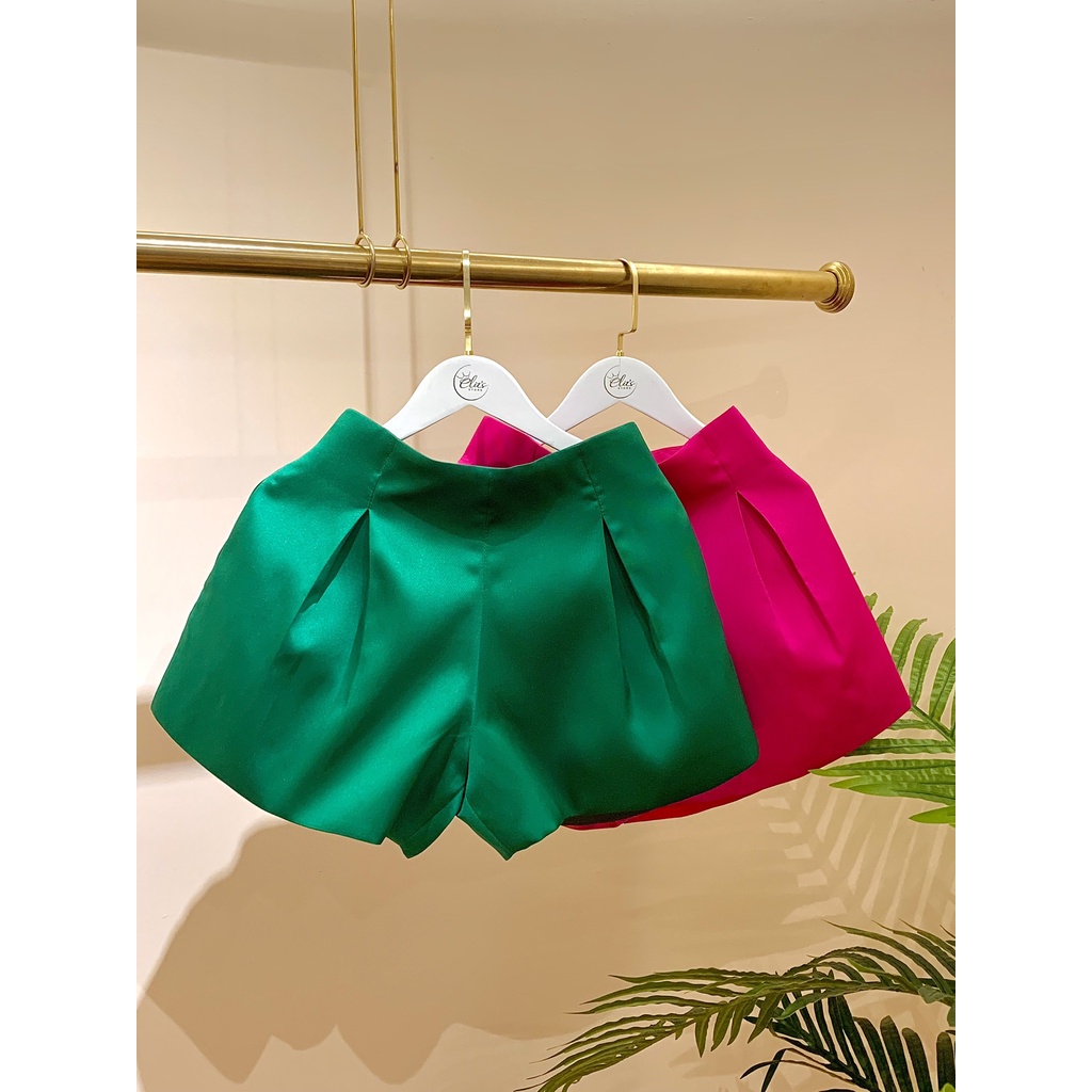 Quần Short Nữ Ống Rộng - Quần Short Nữ Lưng Cao Chất Nhung Lụa Cao Cấp