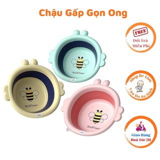Chậu Rửa Mặt Gấp Gọn Hình Bé Ong Xinh Xắn Mã Mới 2021