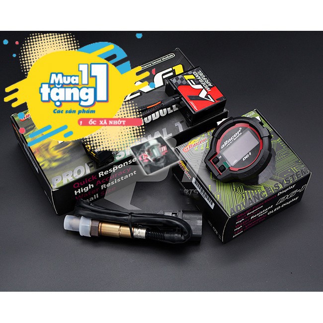 BỘ CẢM BIẾN KHỈ THẢI AFR ARACER + ĐỒNG HỒ DG1 (WIDEBAND OXYGEN MODUEL AND SENSOR + DG1)