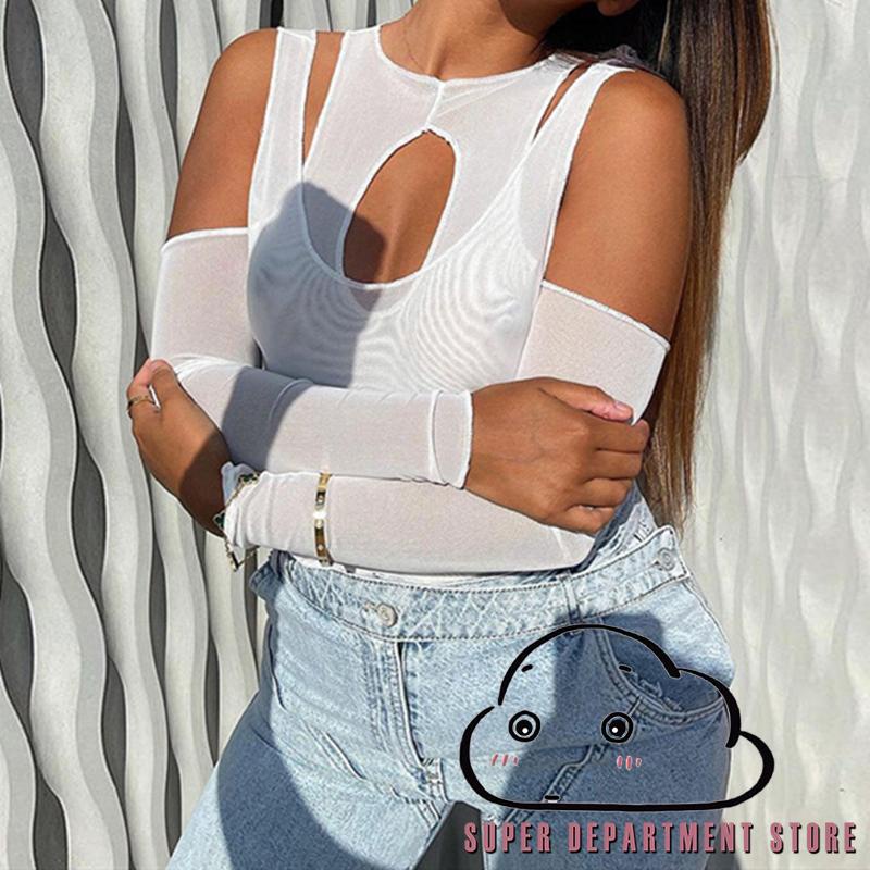 Jumpsuit Tay Dài Phối Màu Thời Trang Cho Nữ | BigBuy360 - bigbuy360.vn