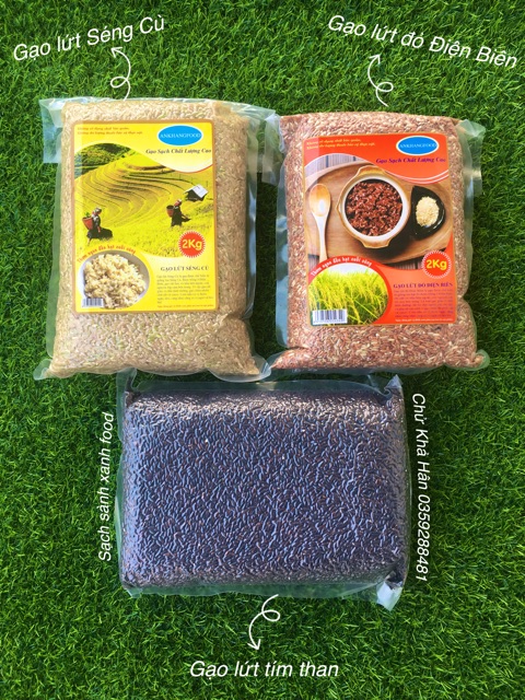 [ 2kg ] Gạo Lứt Séng Cù Ăn Kiêng / Gạo Lứt Trắng Séng Cù / Gạo Lứt Nâu / Gạo Lứt Đỏ / Gạo Lứt Đen / Giảm Cân