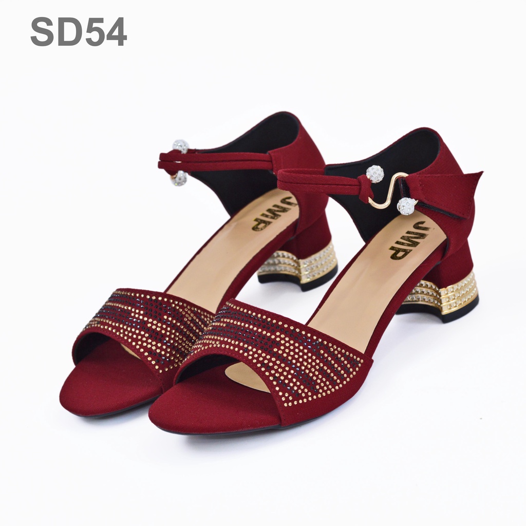 Giày Sandal Nữ Móc Khoá Hình Chữ S Cao 4cm - JMP - Chất Liệu Simili Sang Trọng - SD54