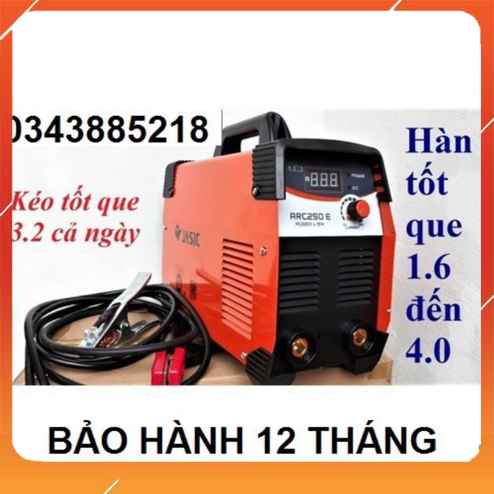 Máy hàn điện tử Jasic ARC-250E bảo hành 12 tháng