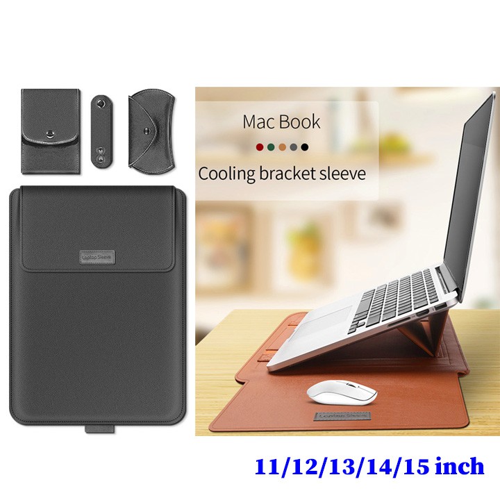 Túi đựng nhiều tính năng chất liệu PU Oz137 cho laptop, MacBook