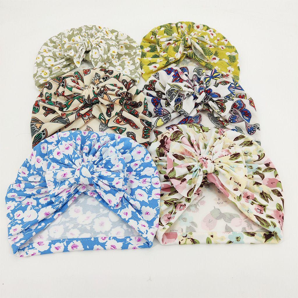 Mũ Trùm Đầu Co Giãn Thắt Nơ Dành Cho Bé Trai Gái