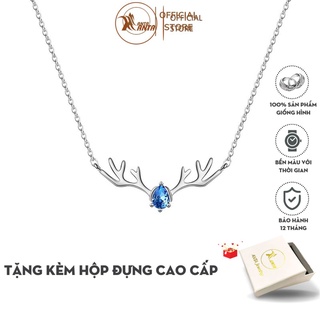Dây chuyền mặt hưu đính đá xanh sang trọng tinh tế dành cho nữ ANTA Jewelry - ATJ7027B