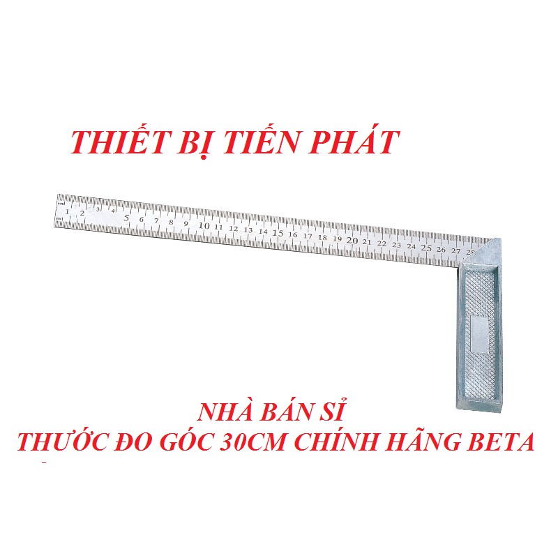 Thước Đo Góc Beta Inox Dài 30cm (Chính Hãng)