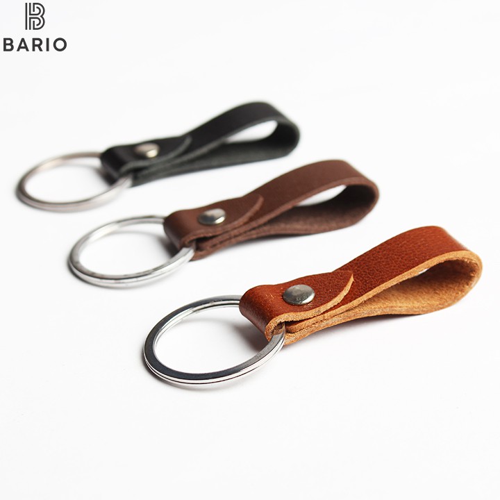 Combo 3 móc chìa khóa da bò thật