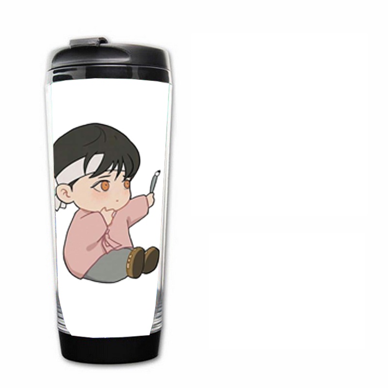 Bình nhựa đựng nước in hình Dạ ký boylove anime chibi xinh xắn