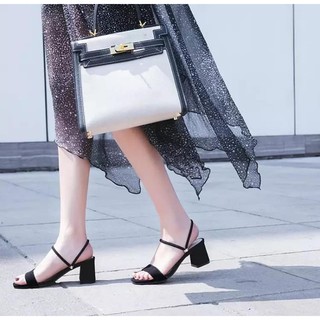 Giày Sandal Nữ CITAS Da Lộn Mang 2 Kiểu Đế Vuông 5 Phân Công Sở Mang Êm Chân CTS-CG