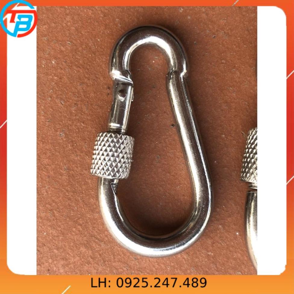 Móc xích Chốt Ren An Toàn INOX [ Phi 10mm ] CÁP THÉP Thái Bình VinàN