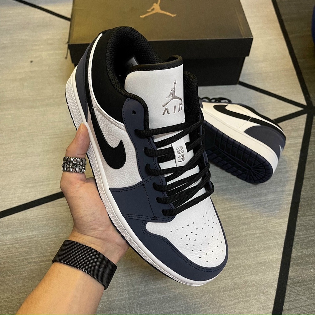 (Mr.D SNEAKER) LOW NAVY XANH ĐEN HÀNG SC - Full Hộp Tặng Kèm Tất Và Hộp Bảo Vệ | BigBuy360 - bigbuy360.vn