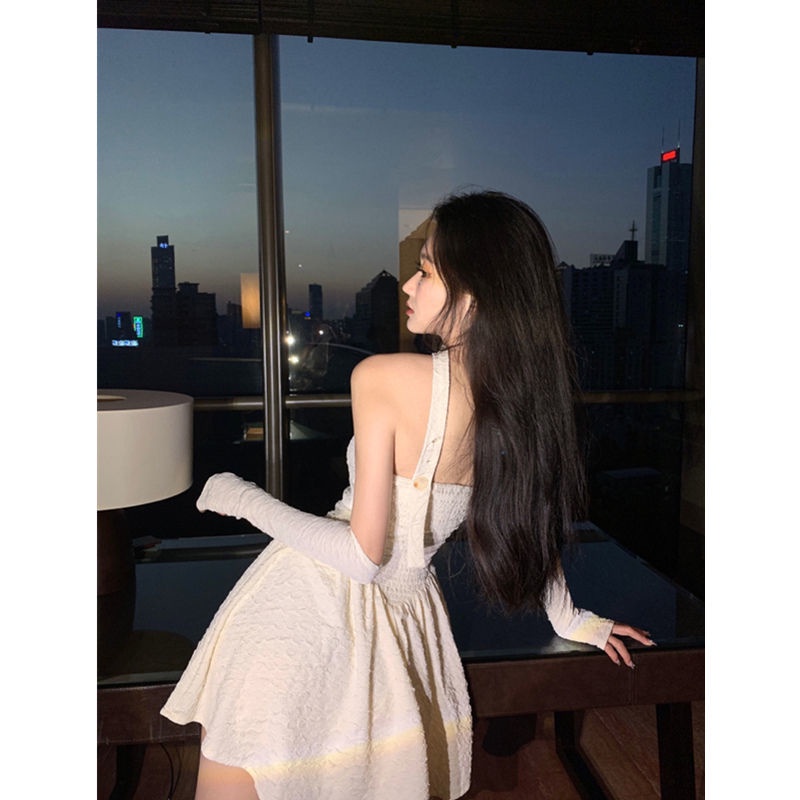 Cổ Phiếu Sẵn Sàng❣Đầm Cổ Vuông Phong Cách Pháp Thời Trang Mùa Hè 2022 Cho Nữ