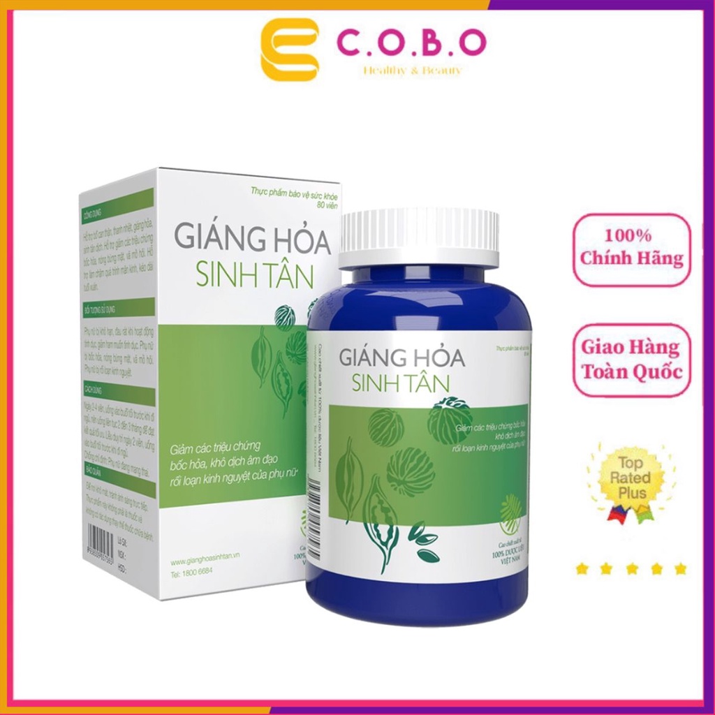 Viên Uống Giáng Hỏa Sinh Tân - Giảm Các Triệu Chứng Bốc Hỏa, Kéo Dài Độ Tuổi Thanh Xuân - Cobo Pharmacy