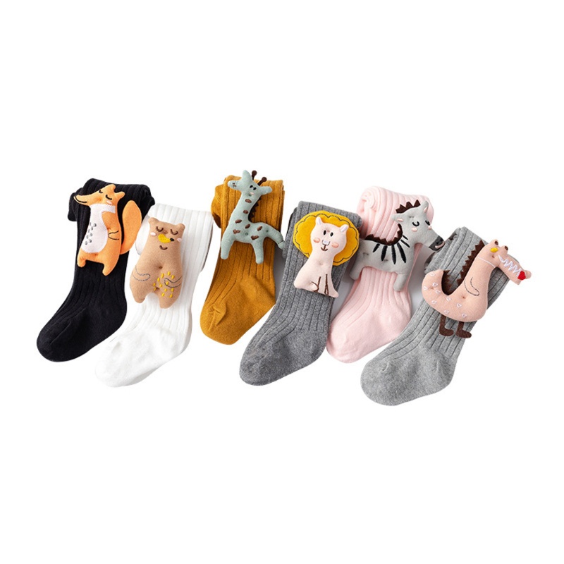 Quần Legging Cotton Dệt Kim Giữ Nhiệt Thời Trang Thu Đông Cho Bé Gái