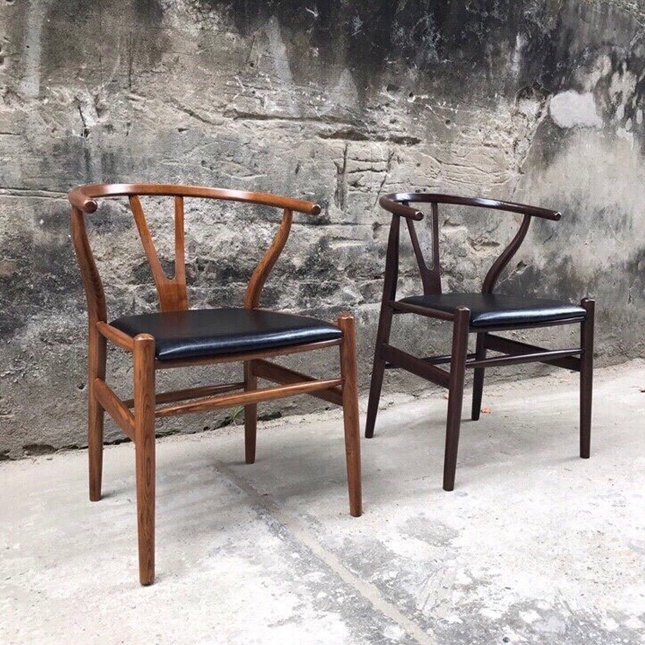 Ghế WISHBONE đệm da