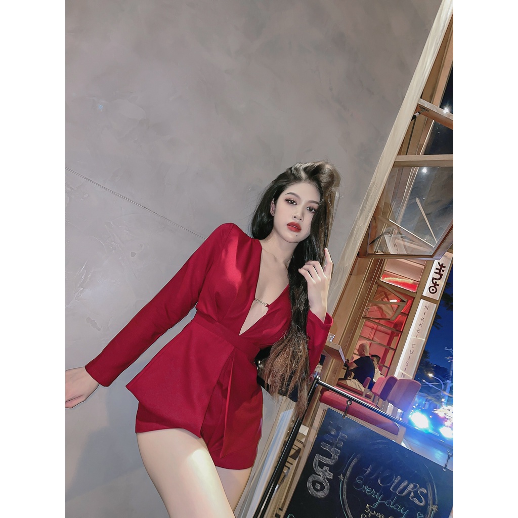 Set Bộ Jumpsuit Ngắn Khoen Tay Dài Yoona F&C 3301 | BigBuy360 - bigbuy360.vn