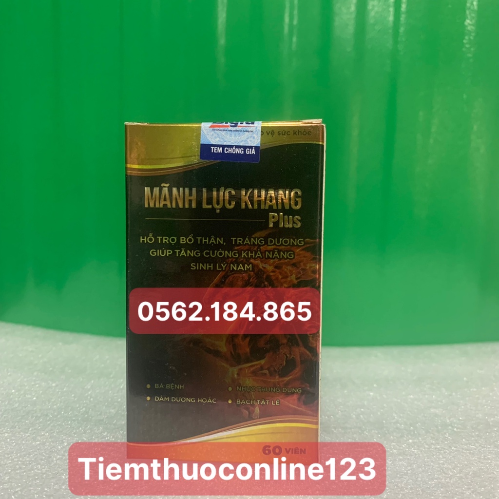 Mãnh Lực Khang PLUS [Chụp Thật Chính Hãng] Tăng Cường Sinh Lý Nam ( che tên khi giao)