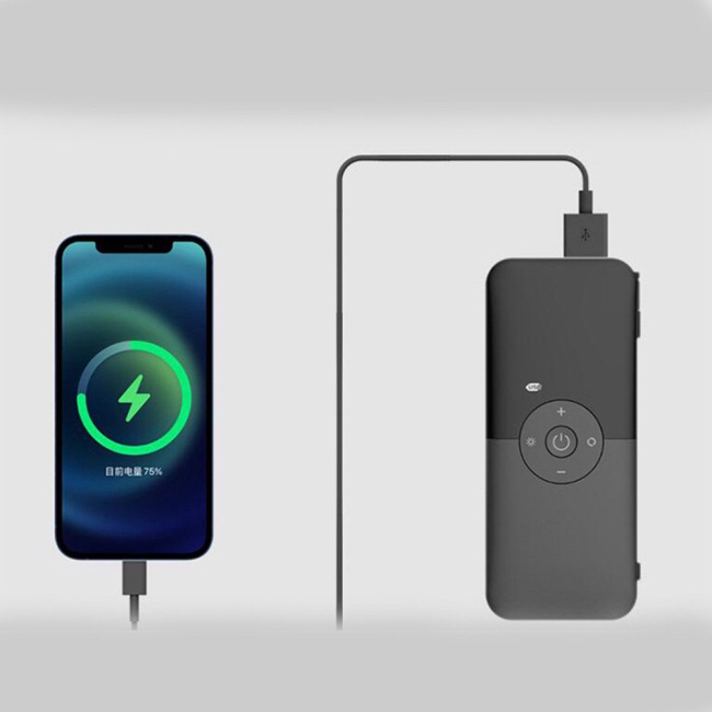 Máy Bơm Hơi Đa Năng Kèm Sạc-Bơm lốp Ô Tô Mini Sạc Pin Điện Tử Tự Ngắt Không Dây Tiện Dụng Chất Lượng Cao