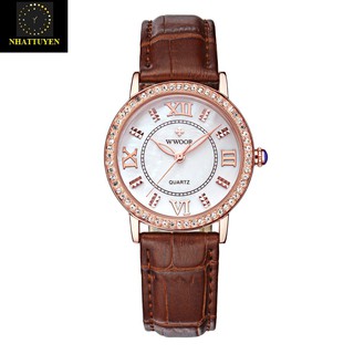 Đồng Hồ Nữ Dây Da Wwoor 8807