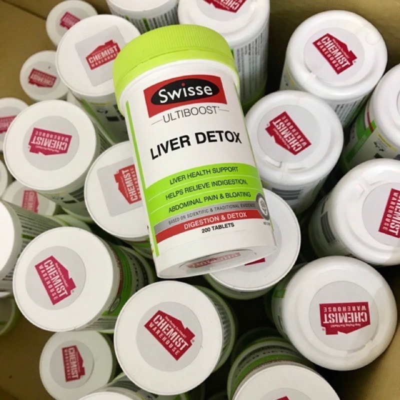 (Đủ bill + Date 2023)THẢI ĐỘC GAN SWISSE LIVER DETOX - LIVER DETOX Thải Độc Mát Gan Úc 120v