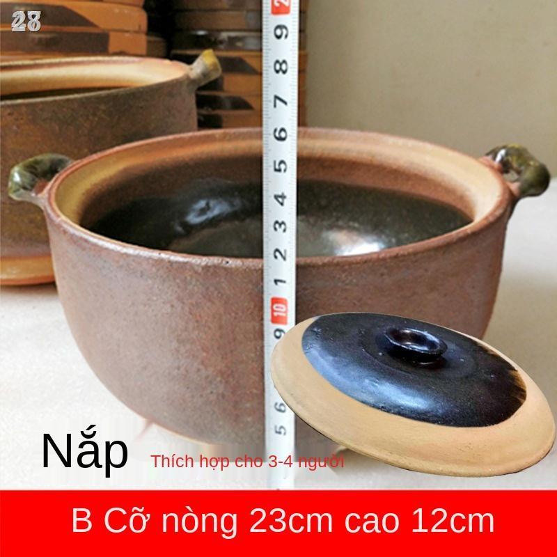 ✴┇28KNồi hầm kiểu cổ truyền thống gia đình ga lò đất sét lẩu súp cháo thịt Triều Châu