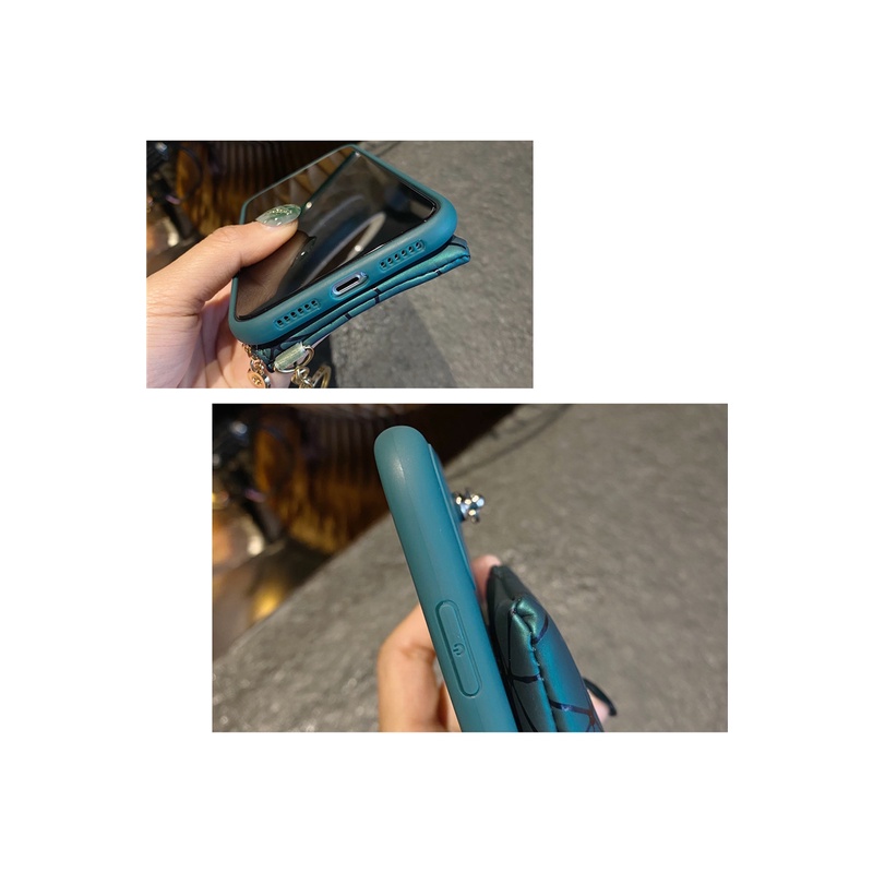 Ốp điện thoại có dây đeo và ví đựng thẻ thích hợp cho IPHONE12 MINI 11 PRO MAX XR XS MAX X 5 5s se 2020 6 6s 7 8 plus