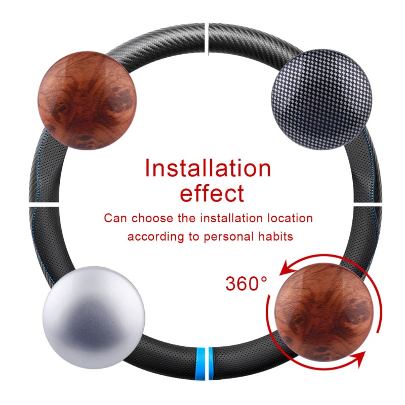 Núm Điều Khiển Vô Lăng Xe Hơi Bằng Thép Không Gỉ Tiện Dụng Spinner