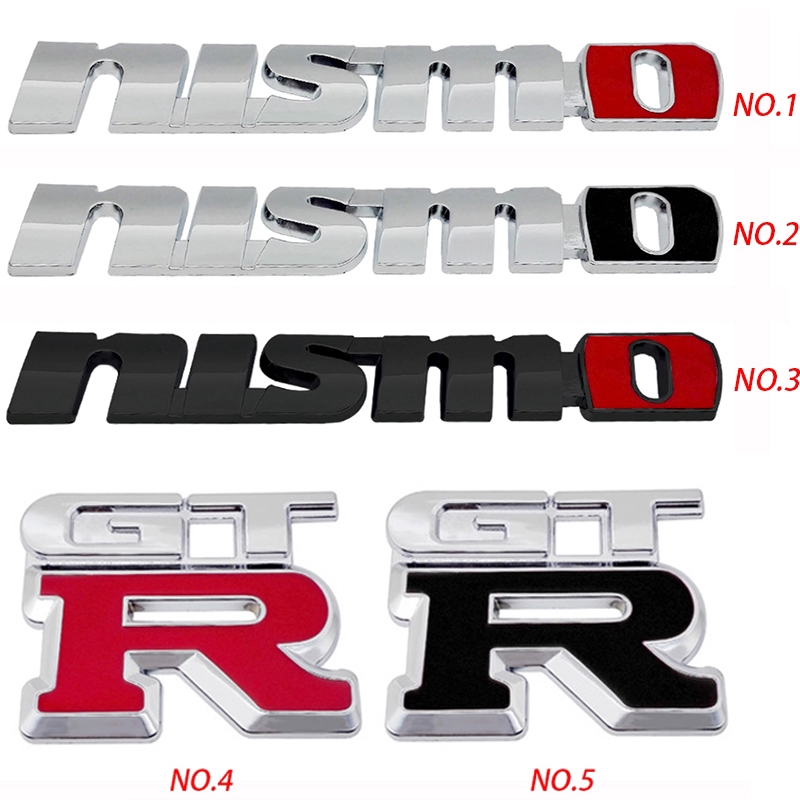 Miếng dán trang trí xe hơi kim loại kiểu chữ nổi cho NISSAN GTR 2.5 4X4-I