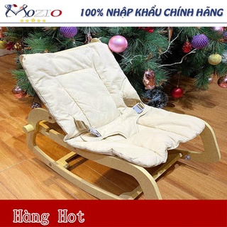 Ghế bập bênh chân gỗ đa năng ROCKING CHAIR Plus II cho bé Phiên bản 2022 | Ghế nằm rung cho bé