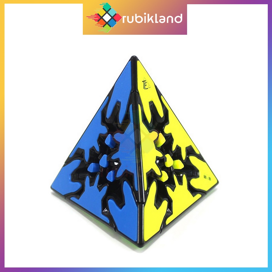 Rubik QiYi Pyraminx Gear Cube Rubic Biến Thể Bánh Răng QiYi Gear Series Đồ Chơi Trí Tuệ Trẻ Em