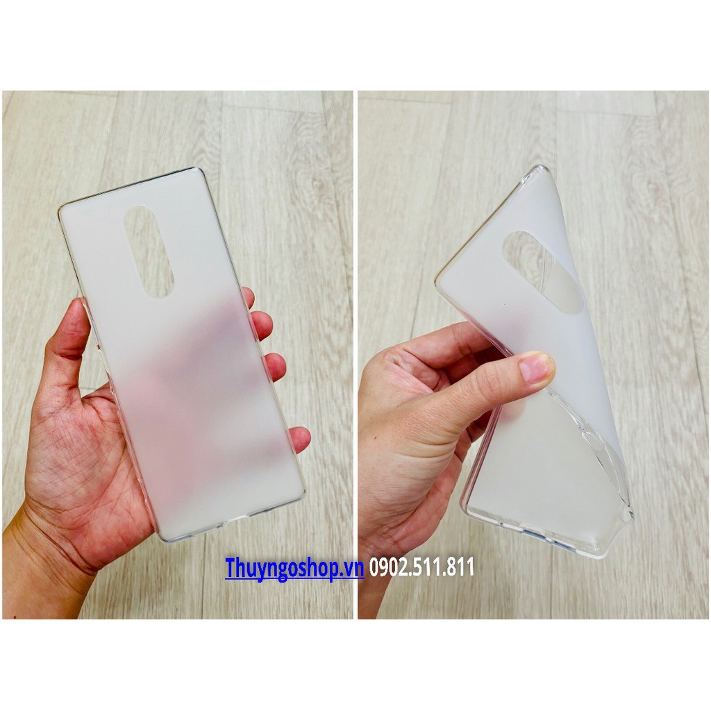 Ốp lưng dẻo nhám chống vân tay Sony Xperia 1 / Xperia 1 Mark II / Xperia 10 Mark II / XZ2 / XZ1 / XZ2 Compact