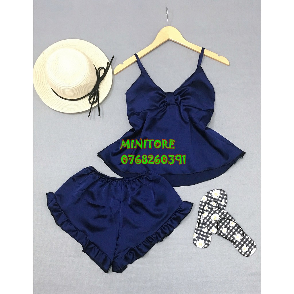[DƯỚI 60KG] BỘ SATIN DỄ THƯƠNG CÓ MÚT, VẢI MỀM MỊN MÁT MẶC NHÀ MẶC NGỦ BAO ĐẸP - HÀNG XƯỞNG NHÀ MAY ĐƯỜNG MAY KỸ