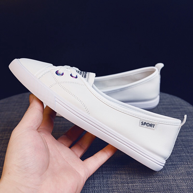 Giày nữ dáng slipon sport hai khuy chất đẹp | BigBuy360 - bigbuy360.vn