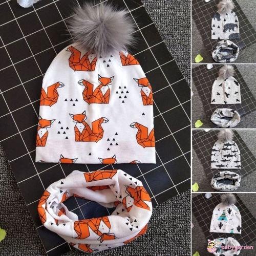 Nón trùm đầu giữ ấm đáng yêu cho bé