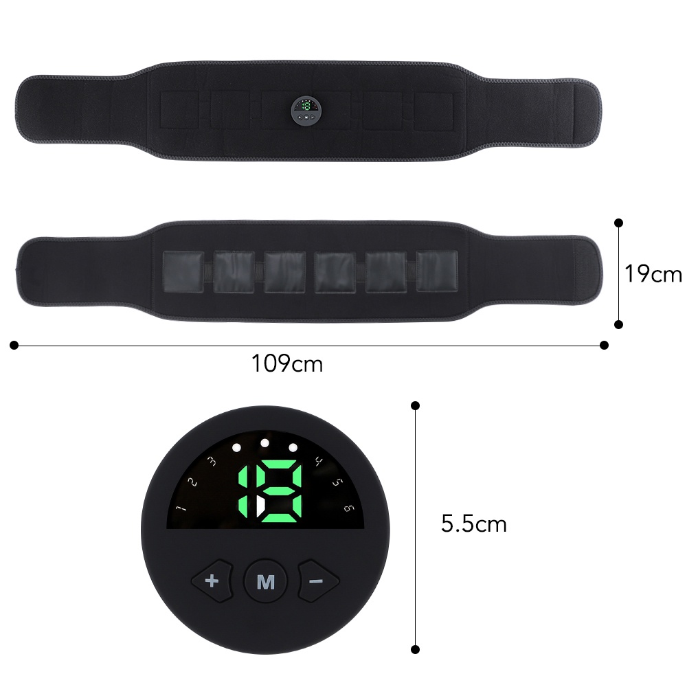 Agdoad EMS Đai Mát Xa Cơ Bụng EMS ,Đai Massage Rung Giảm Mỡ Bụng Và Toàn Thân Cao cấp,Giúp Giảm Cân Cho Nam Và Nữ