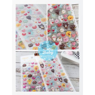 Hình dán sticker nổi nhựa trong Crystal Sticker