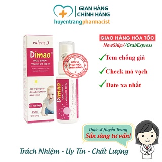 (Tặng Quà) Dimao - Vitamin D3 400UI dạng xịt - Tăng Cường Hấp Thu Canxi