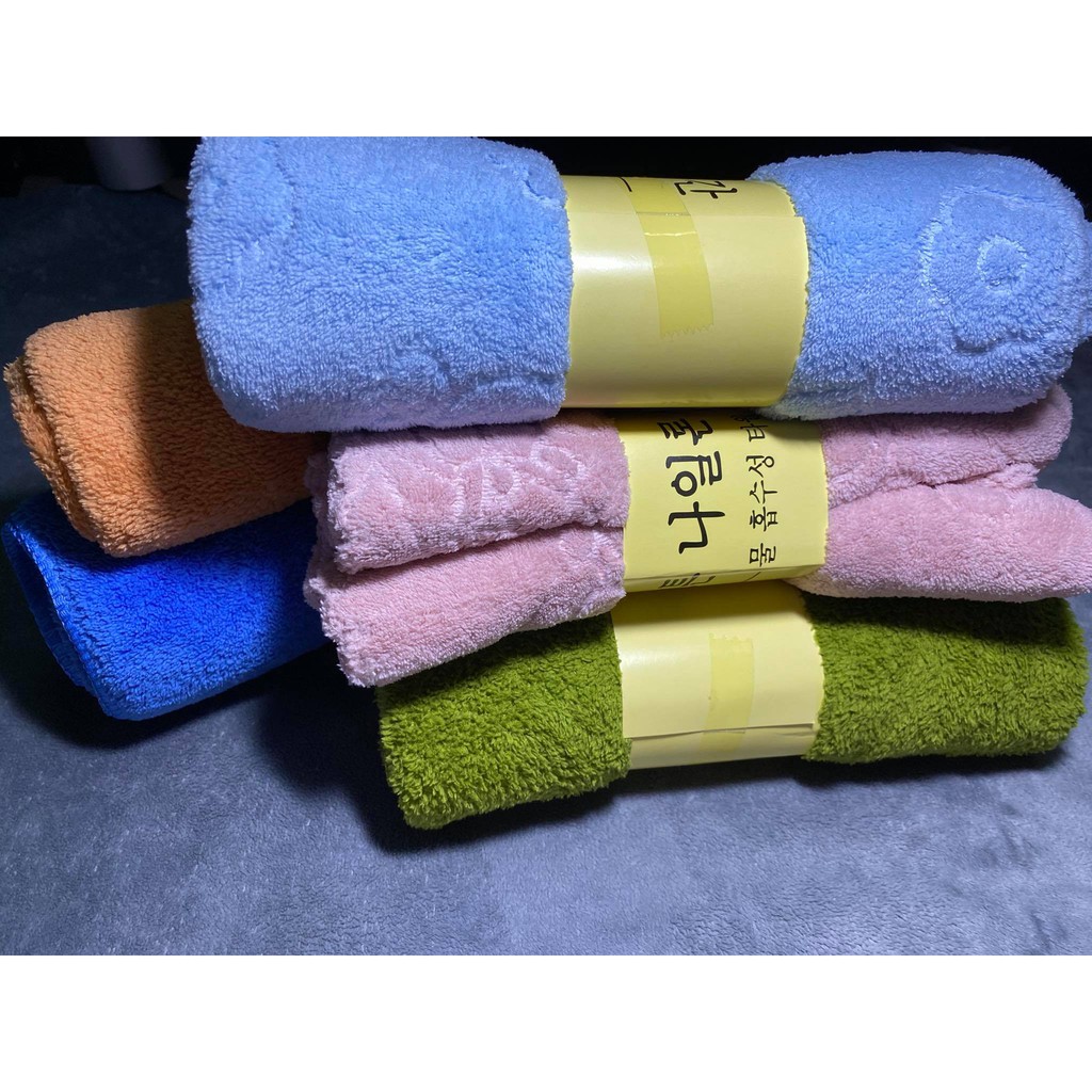 Khăn tắm lông cừu Hàn Quốc cao cấp 50cmx1m chất bông mềm mịn ( hình ảnh thật )