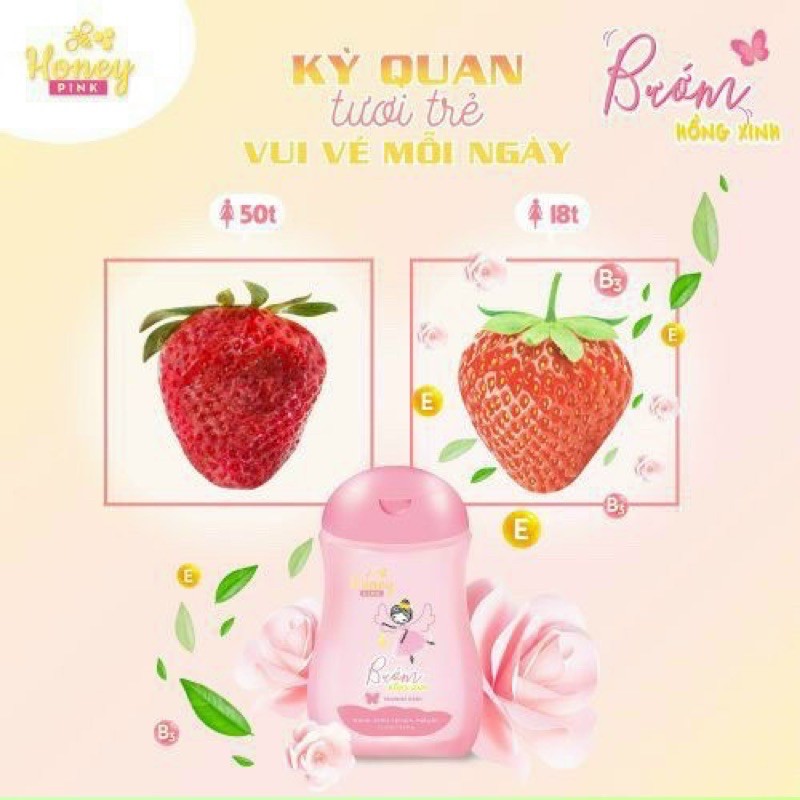 Dung Dich Vệ Sinh Honey Pink - Bướm Hồng Xinh 200ml (chính hãng)