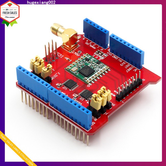 Bảng Mạch Không Dây 433 / 868 / 915mhz Lora Shield Iot Cho Arduino Leonardo Uno Mega2560 Duemilanovee