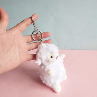 Móc khóa hình cừu bông đáng yêu
