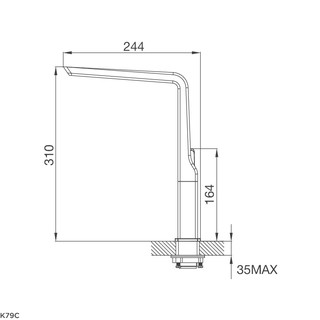 VÒI RỬA CHÉN MALLOCA K79C