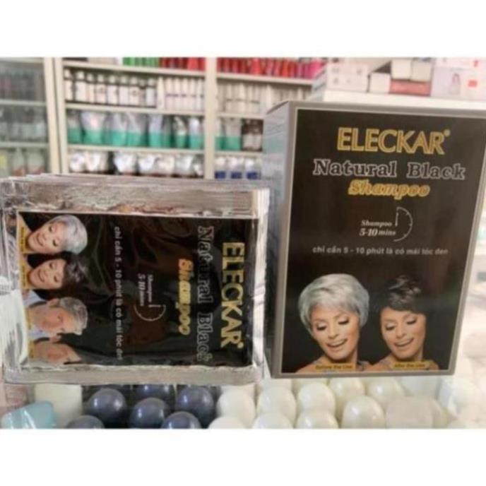GỘI ĐEN ELECKAR (hộp 10 bịch nhỏ)