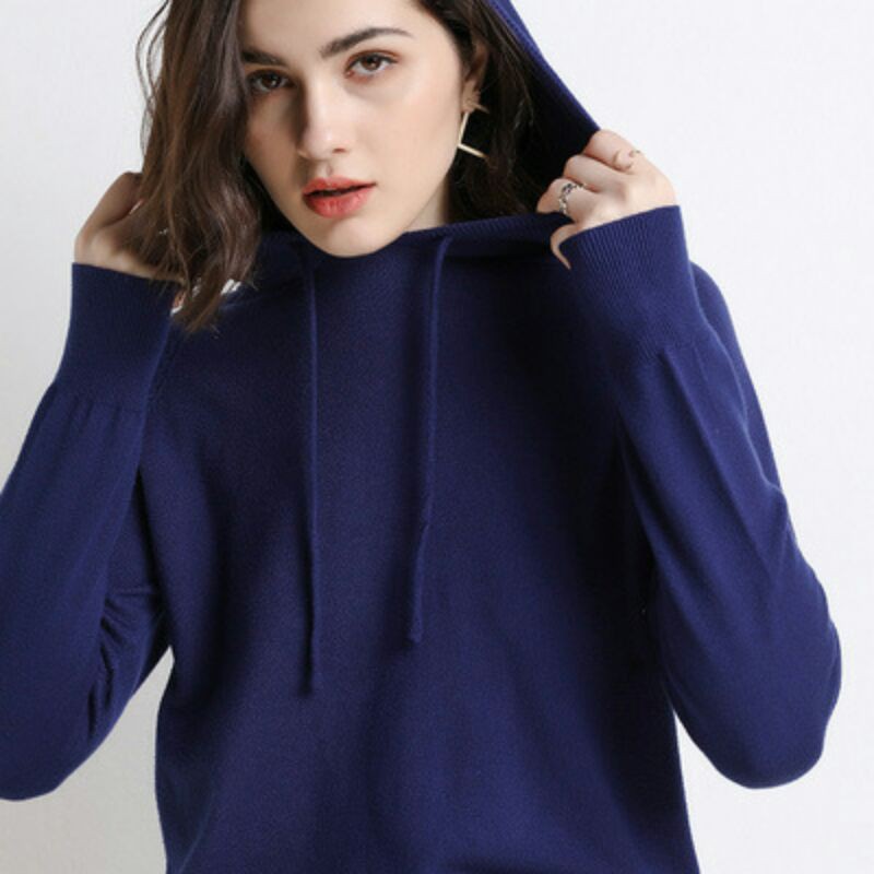 - Áo len có mũ kiểu dáng hoodie 2023